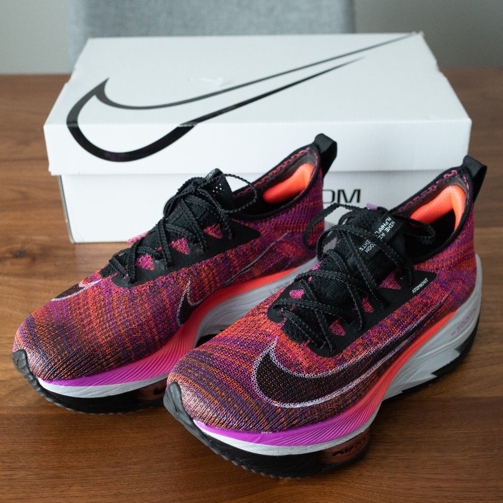 Nike Air Zoom Alphafly Next% Flyknit - Black & Purple Women's Size 6.5